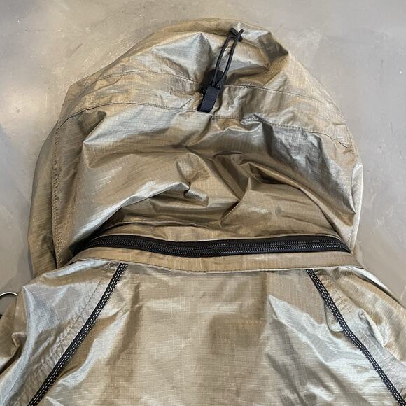 Eddie Bauer EBTek Goretex Jacket Coat Mens M Green Weatherproof Hood Ripstop - Picture 12 of 14